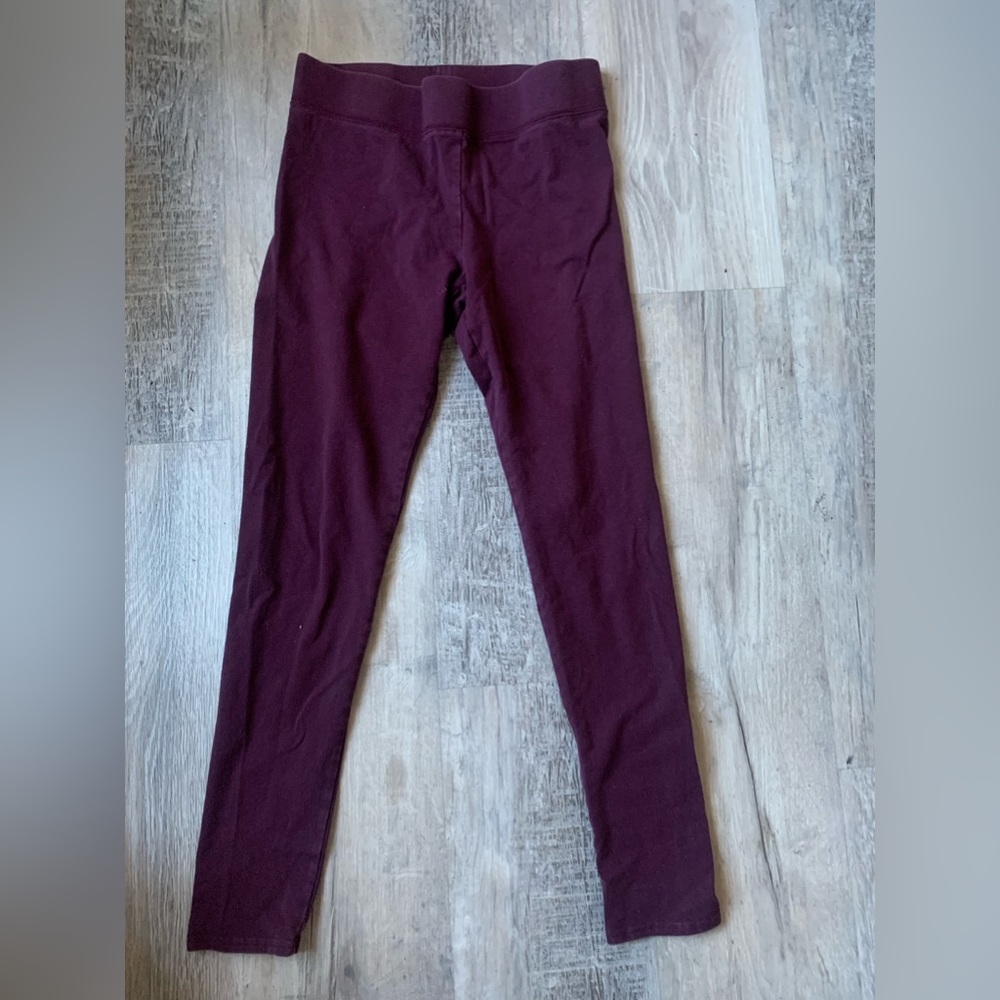 Aerie Chill Play Maroon Leggings